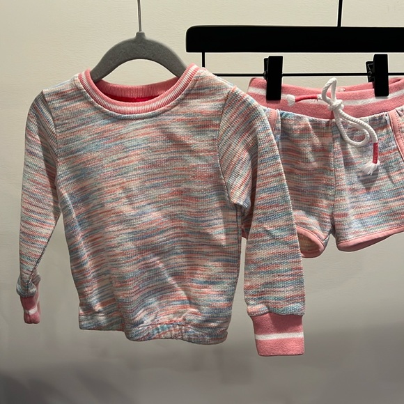 Sovereign code girls size 9M pink blue shorts set  - Picture 1 of 3